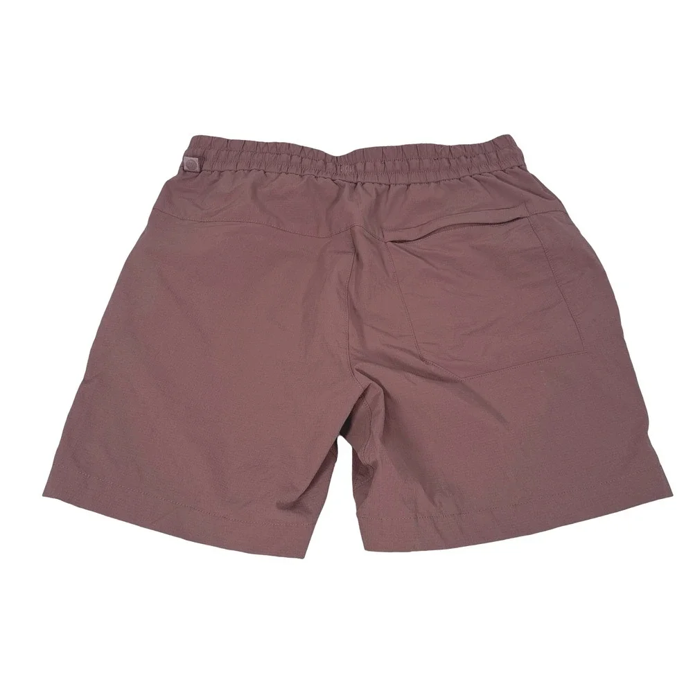 Lululemon Bowline Short 5 Ripstop Washed Dark Terracotta Men Small M7ARRS Salmon